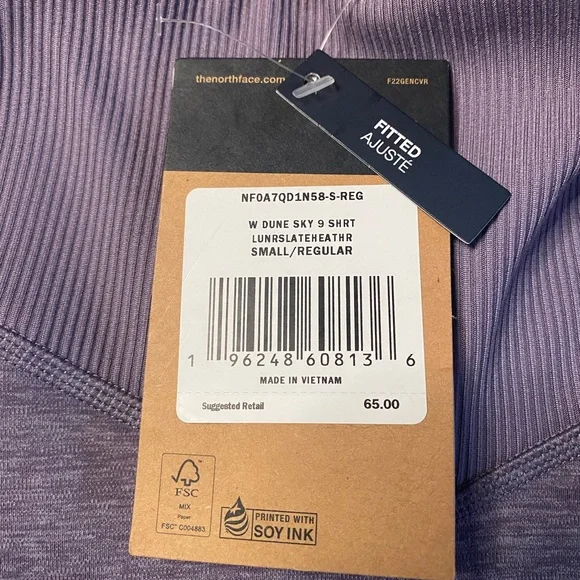 The North Face Dune Sky lavender shorts - size s- NWT - Picture 6 of 8